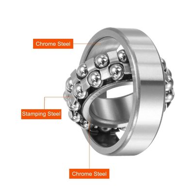 C5 Пропускная способность 1215M Саморазвертывающийся шаровой подшипник 75x130x25 мм для промышленных машин