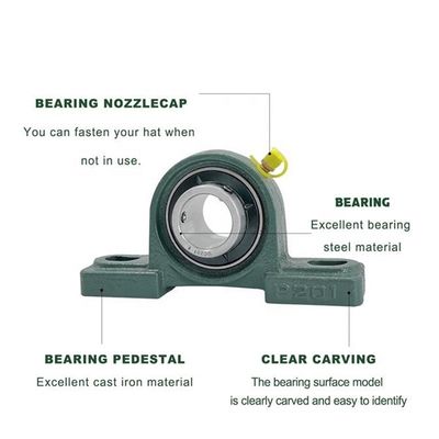 Хромная сталь GCR15 Нестандартные дюймовые подшипники UCP210-200D1 для стабильной работы