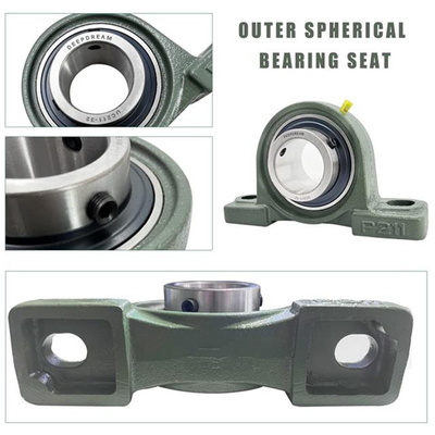 Chrome Steel GCR15 UCP Imperial 2 1/4&quot; Metric 57.15mm Сидячие наружные сферические подшипники
