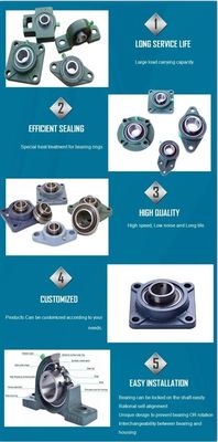 Прецизионный рейтинг P5 Подшипник блока подушки KP004 для подшипника из хромной стали GCR15