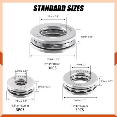 25*52*18 мм Мотоциклетные детали Хромная сталь 51305 Подшипник с толковым шаром с стальной клеткой