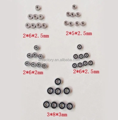 Хромная сталь GCR15 MR62-2RS с глубоким розовым шаровым подшипником 2*6*2.5 мм для упаковки логотипов