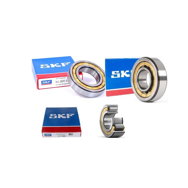 Однорядный цилиндрический роликовый подшипник NJ203 Открытый масляный жир Долговечность с роликом