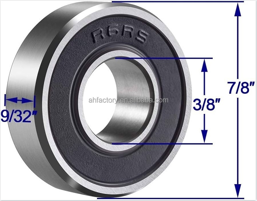 Имперский миниатюрный подшипник R6-2RS C3 Прозрачность 3/8&quot;x7/8&quot;x9/32&quot; Устойчивая производительность