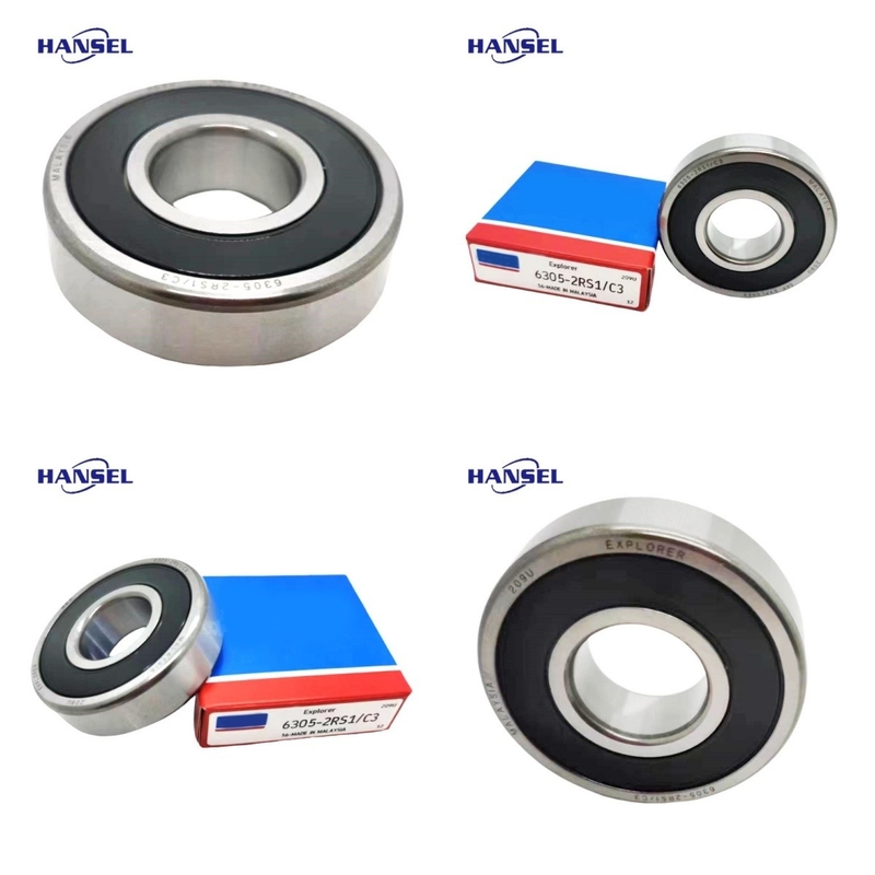 ISO9001 2008 Сертифицированные глубоковолновые шаровые подшипники 6305-2RS1/C3 для тракторных применений